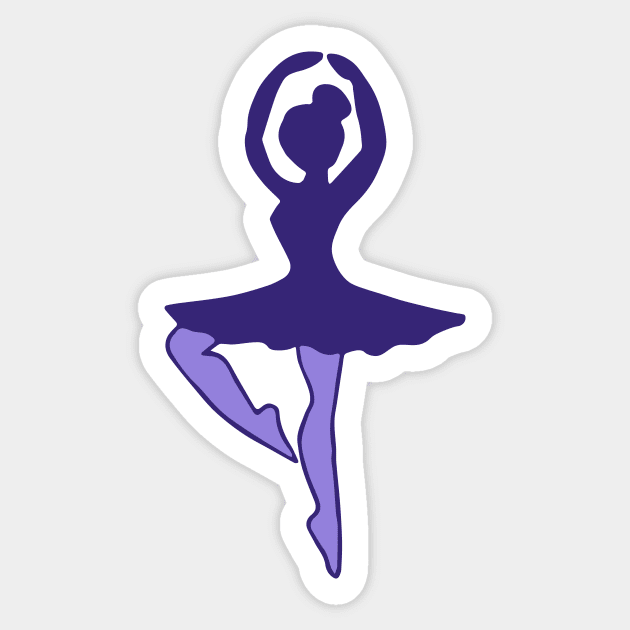 Ballerina Sticker by bubbsnugg